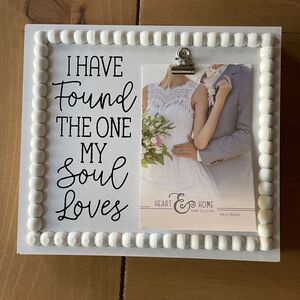 Heart & Home Wedding Couple Love Anniversary Photo Picture Frame